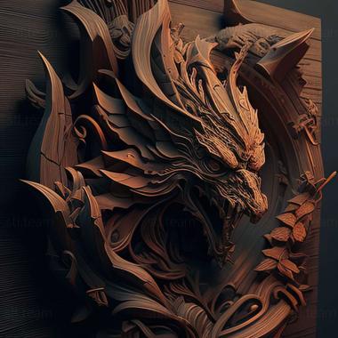 3D модель Гра Dragon Blade Wrath of Fire (STL)